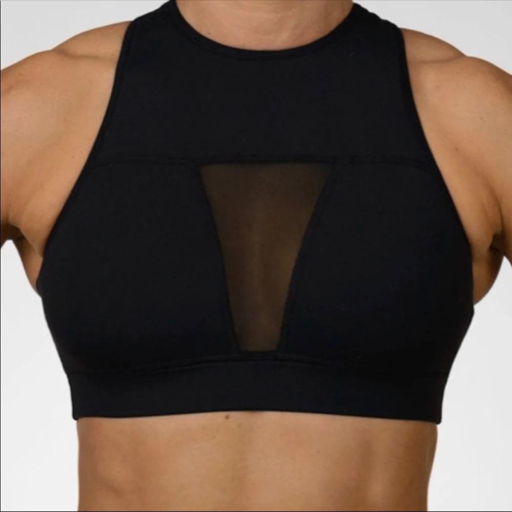 CHESTEE Tiffany Padded Sports Bra Jet Black